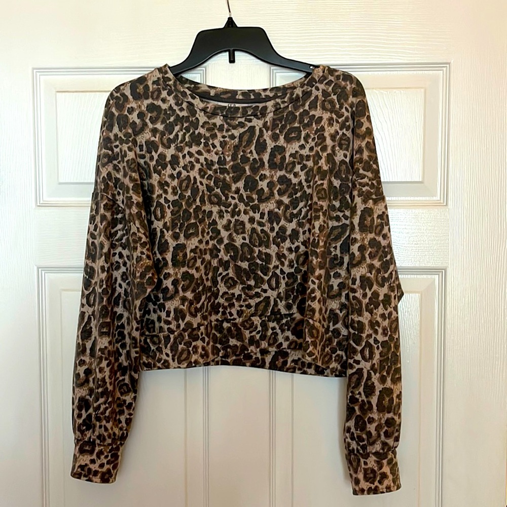 Cheetah Sweater/Casual Top